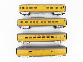 30-67763 Mth O Gauge 3-rail Railking Up Union Pacific 60ft Passenger 4-car Set
