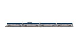 30-67805 Mth Rk Nickel Plate Road O Railking 4-car 60ft Streamlined Pass Set Nib