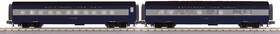 30-67840 Mth O Baltimore And Ohio 2-car 60ft Streamlined Abs Sleeper/diner Car Ln