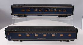 30-67934 Mth O Gauge Norfolk And Western 2-car 60ft Streamlined Sleeper/diner Ln