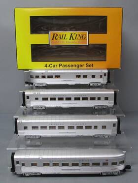 30-67937 Mth O Gauge Reading 60ft Streamlined 4-car Passenger Set Ln/box