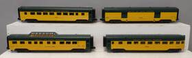 30-67949 Mth O Gauge Chicago And North Western 4-car 60ft Streamlined Passenger Set 30-67949 Mth O Gauge Chicago And North Western 4-car 60ft Streamlined Passenger Set