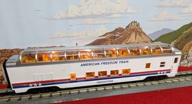 30-68049 Mth Rail King O American Freedom 60ft Streamlined Vista Dome