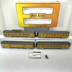 30-68140 Mth Railking Union Pacific 4-car 60 Streamlined Passenger Set New O Up 30-68140 Mth Railking Union Pacific 4-car 60 Streamlined Passenger Set New O Up