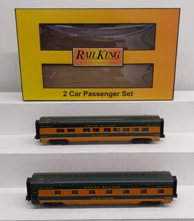 30-68185 Mth O Gauge Empire Builder Passenger Cars Set Of 2 Ex/box 30-68185 Mth O Gauge Empire Builder Passenger Cars Set Of 2 Ex/box