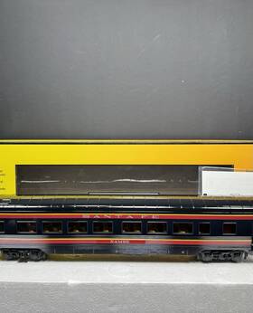30-68235 Mth Railking Santa Fe Black Bonnet 60ft Streamlined Passenger Car Lnib 30-68235 Mth Railking Santa Fe Black Bonnet 60ft Streamlined Passenger Car Lnib