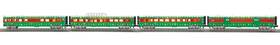 30-68286 Mth Christmas 4-car 60 Streamlined Passenger Set With Led Lights.. Nib