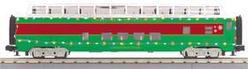 30-68289 Mth Christmas 60 Streamlined Full-length Vista Dome Car With Leds