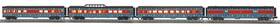 30-68290 Mth North Pole 4-car 60 Streamlined Passenger Set With Led Lights