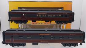 30-69192 Mth O Gauge New York Ontario And Western 60ft Madison Combine/diner Set Ex 30-69192 Mth O Gauge New York Ontario And Western 60ft Madison Combine/diner Set Ex