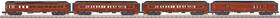 30-69258 Mth O Pennsylvania 4-car 60ft Madison Passenger Set Ln/box