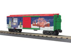 30-71232 Mth Railking Christmas Box Car With Power Meter Nib O Gauge