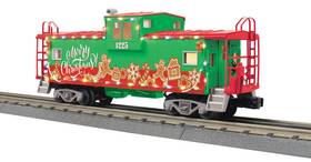 30-77412 Mth Christmas Extended Vision Caboose.. Nib O Gauge