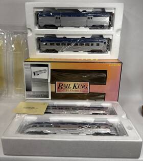 30-67592 Mth 3067592 Railking O Scale 60ft Streamlined Passenger Set Nickel Plate Road A1 30-67592 Mth 3067592 Railking O Scale 60ft Streamlined Passenger Set Nickel Plate Road A1