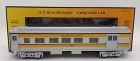 33-6030 Mth Santa Fe O27 Streamlined Combine Car Ln/box
