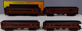 33-6237 Mth O Pennsylvania Rugged Rails O-27 Madison Passenger Set Of 4 Ex