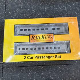30-6755 Mth 658081036229 Rail King Rock Island 2 Car 60ft Streamlined Passenger Set
