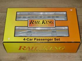 30-67308 Mth 658081224992 Electric Train Chesapeake And Ohio 4 X 60ft Streamlined Passenger Cars