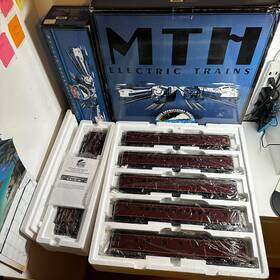 Mth 658081245805 M.t.h Electric Trains Norfolk Southern 70ft 5-car Streamlined Passenger Set