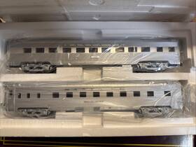 Mth 658081312842 Santa Fe 2-car 70ft Streamlined Baggage/coach Passenger Set O Gauge 20-66196