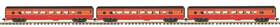 Mth 70-65033 Rail King 1 Gauge A/b/c Sp 3-car Streamlined Passenger Car Set - Lnib
