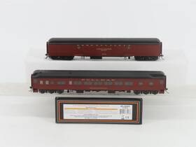 80-40002 Mth Ho Scale Pullman Hw Baggage/sleeper Passenger 2-car Set With Lights