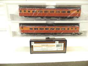 80-60004 Mth Ho Articulated Chair Car Set Southern Pacific