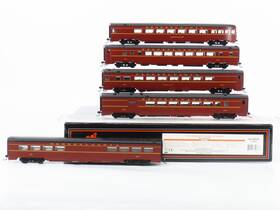 80-60048 Mth Ho Scale Prr Pennsylvania Streamlined Passenger 5-car Set Wlights