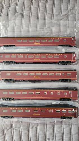 80-60058 Mth 8060058 Ho Norfolk And Western 5-car Streamlined Passenger Set New