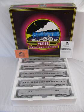 20-65066 Mth Premier O Scale Santa Fe 5-car 70ft Streamlined Passenger Set #20-65066 Read