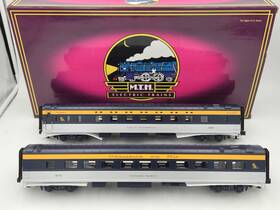 20-66017 Mth Premier Chesapeake And Ohio 70ft Sleeper Diner Car Set - New Tested