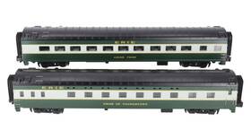 20-6660 Mth Premier Erie 70 Abs Sleeper/diner 2-car Passenger Set O-scale Atlas