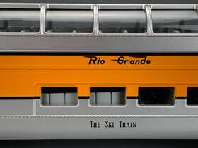 20-6799 Mth Premier O 70 Abs Full Length Streamlined Vista Dome D&rgw Ski Train O2652