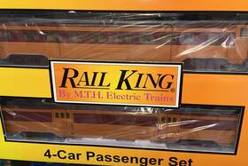 30-1489 Mth Rail King Milwaukee Road 60 Passenger 4-car Set O-gauge Railking