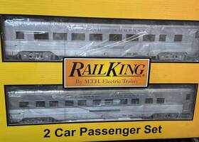30-67938 Mth Rail King Reading 60 Sleeper/coach 2-car Passenger Set O-gauge