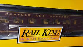 30-68116 Mth Rail King Norfolk And Western 60 Streamlined Passenger Coach #1730