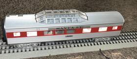 Rk-6012 Mth 027 Streamlined Passsnger Car Vista Dome. Lighted