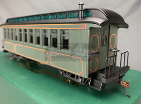 Og156 On30 Bachmann 26202 Convertable Coach Observation Olive Gold Striping