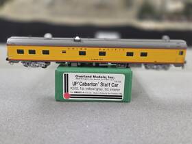 28001.1 Overland Models N Scale Union Pacific Cabarton Staff Car Brass