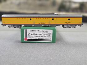 28021.1 Overland Models N Scale Union Pacific Art Lockman Tool Car Brass