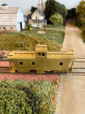 Omi-1120 Overland Models Ho Brass Union Pacific Ca-3 Caboose. Unpainted. Iob