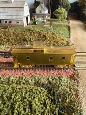 Omi-1182 Overland Models Ho Brass Union Pacific/mt. Hood Wood Caboose. Unpainted. Iob