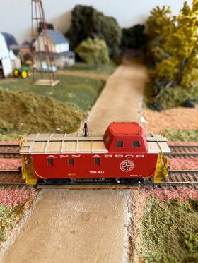 Omi-1244 Overland Models Ho Brass Streamlined Cupola Caboose Ann Arbor. Custom. Iob