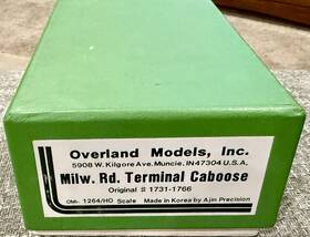 Omi-1731-1766 Overland Models Ho Scale Brass Milwaukee Road Terminal Caboose Nib