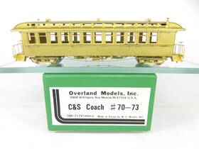 Omi-3176 Overland Models Brass Hon3 Scale C&s Colorado And Southern Coach #70-73