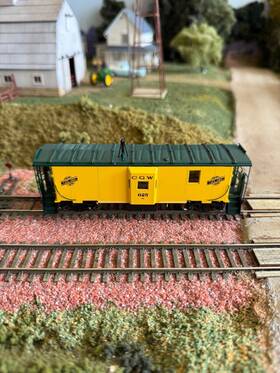 Omi-3704.1 Overland Models Ho Brass Cgw/c&nw Steel B-w Caboose # 625. F/p Iob. Rare