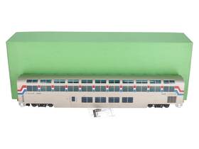 Omi-0747 Overland O Scale Brass Amtrak Superliner Lounge Caf -2 Rail/plated Ex