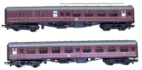 937107 Palitoy Mainline 2 O0 Br Maroon Mk1 Coaches -1 Brake 2nd Bsk And 1 Class Sk-free Ship