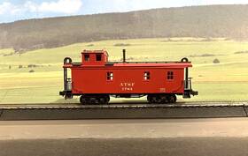 Atsf-1784 Pecos River Brass Santa Fe Ho Scale Atsf #1784 Wood Caboose 1930 Version Rare