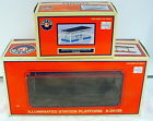 6-24159 Platform Lionel Model Trains Illuminated Station 6-34102 Amtrak Shelter